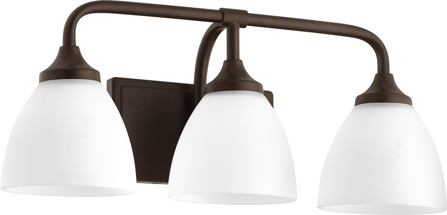 Quorum 5059-3-86 Three Light Vanity, Oiled Bronze