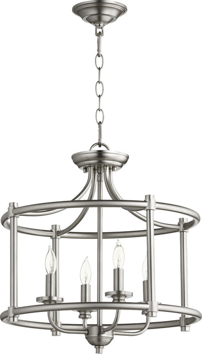 Quorum 2822-18-65 Four Light Dual Mount, Satin Nickel