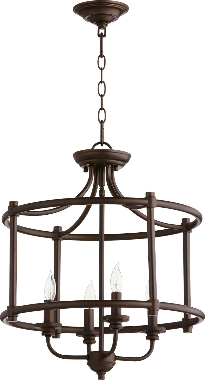 Quorum 2822-18-86 Four Light Dual Mount, Oiled Bronze