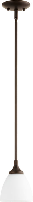 Quorum 3059-86 One Light Pendant, Oiled Bronze