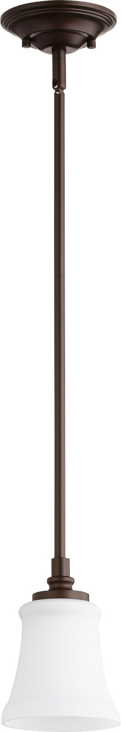 Quorum 3122-86 One Light Pendant, Oiled Bronze