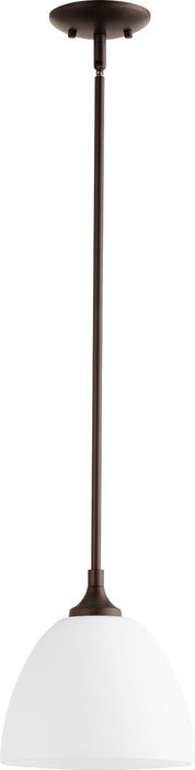 Quorum 3159-86 One Light Pendant, Oiled Bronze
