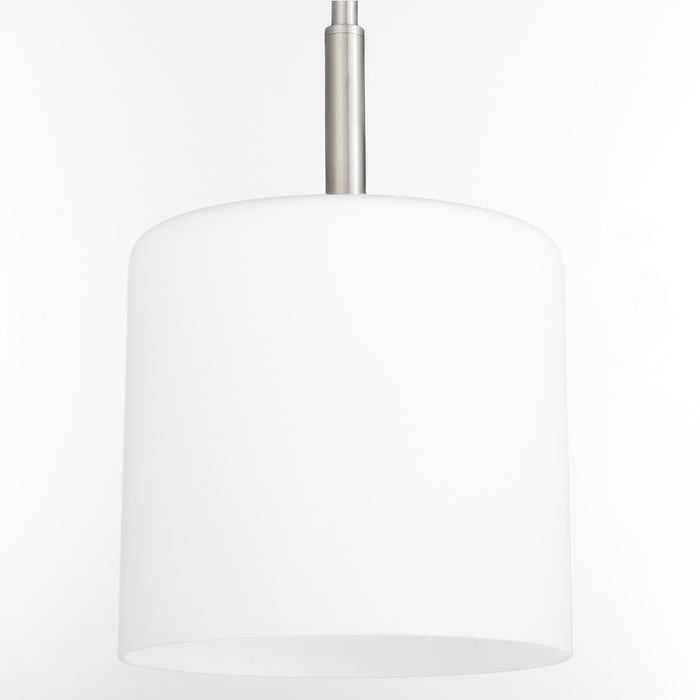 Quorum 3307-65 One Light Pendant, Satin Nickel