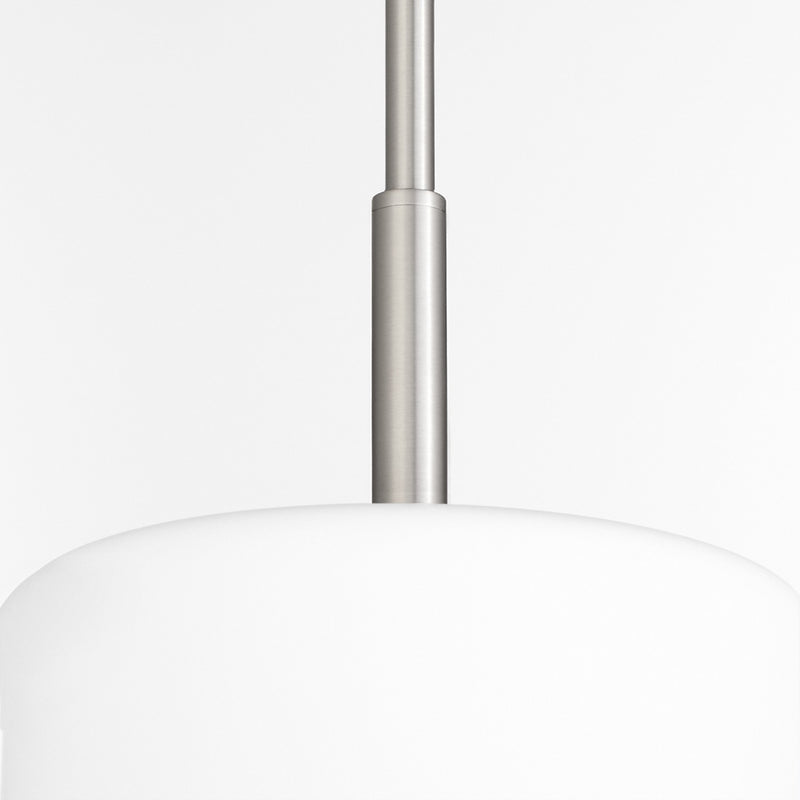 Quorum 3307-65 One Light Pendant, Satin Nickel