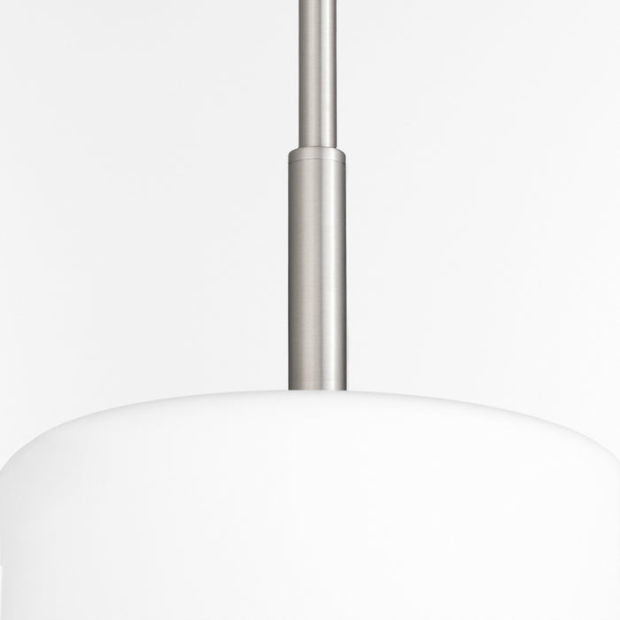 Quorum 3307-65 One Light Pendant, Satin Nickel