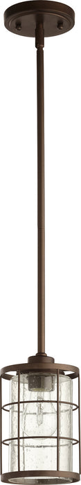 Quorum 3364-86 One Light Pendant, Oiled Bronze