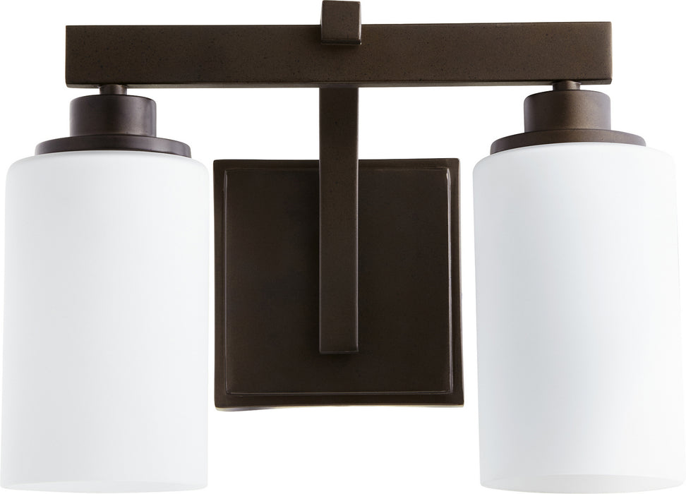 Quorum 5207-2-86 Two Light Vanity, Oiled Bronze