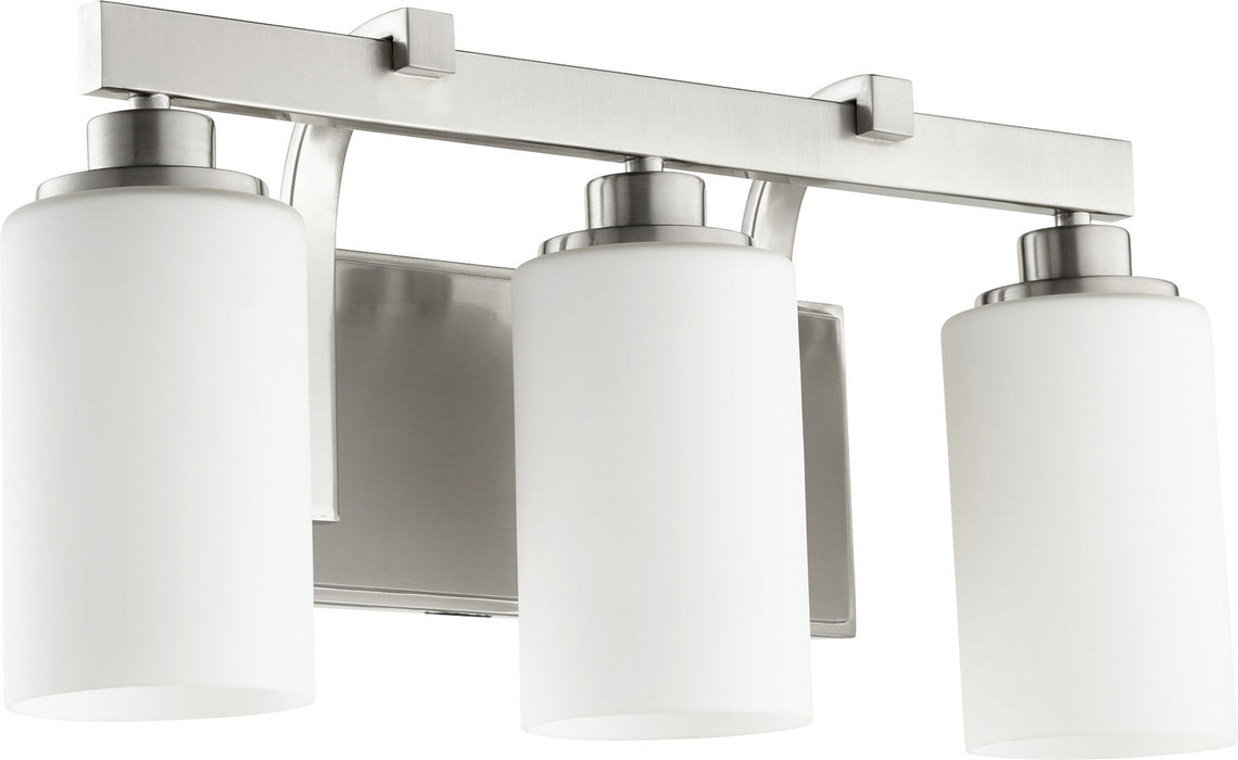 Quorum 5207-3-65 Three Light Vanity, Satin Nickel