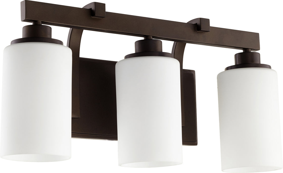 Quorum 5207-3-86 Three Light Vanity, Oiled Bronze