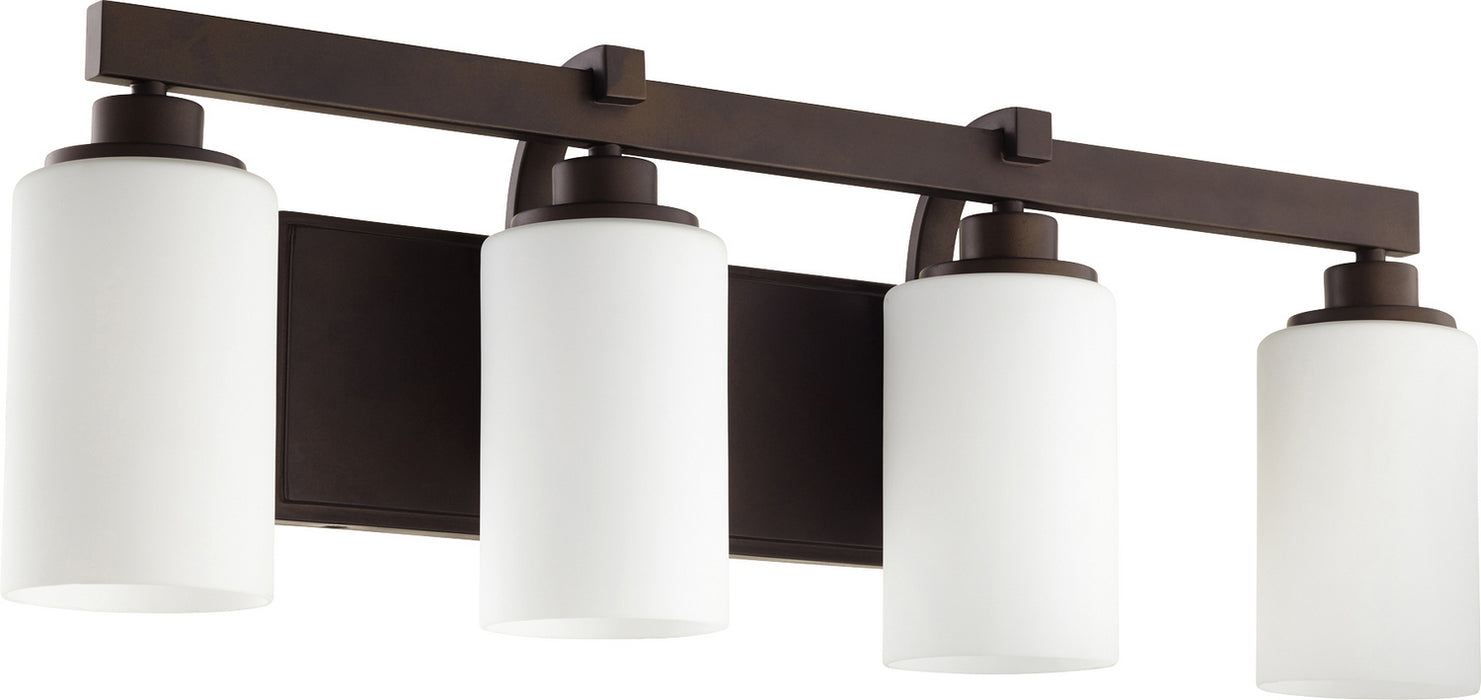 Quorum 5207-4-86 Four Light Vanity, Oiled Bronze