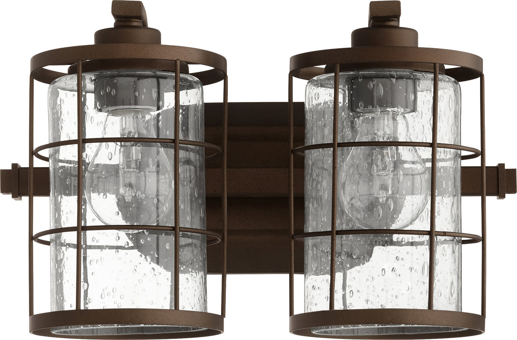 Quorum 5364-2-86 Two Light Vanity, Oiled Bronze
