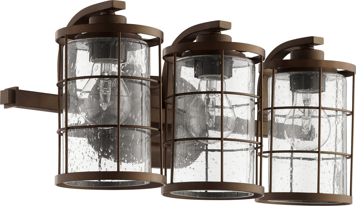 Quorum 5364-3-86 Three Light Vanity, Oiled Bronze