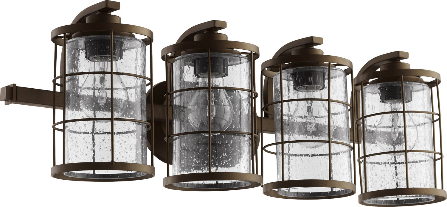 Quorum 5364-4-86 Four Light Vanity, Oiled Bronze