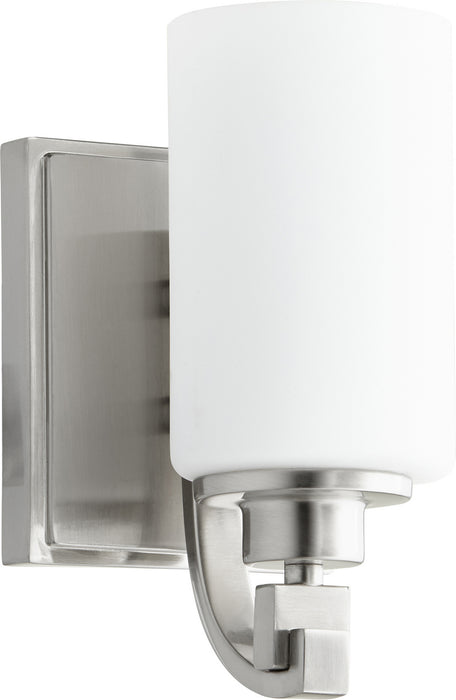 Quorum 5407-1-65 One Light Wall Mount, Satin Nickel