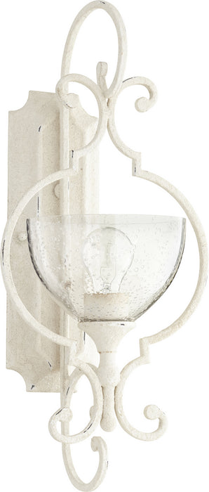 Quorum 5414-1-70 One Light Wall Mount, Persian White