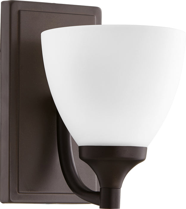 Quorum 5459-1-86 One Light Wall Mount, Oiled Bronze