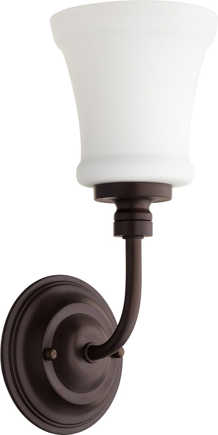 Quorum 5522-1-86 One Light Wall Mount, Oiled Bronze