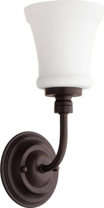Quorum 5522-1-86 One Light Wall Mount, Oiled Bronze