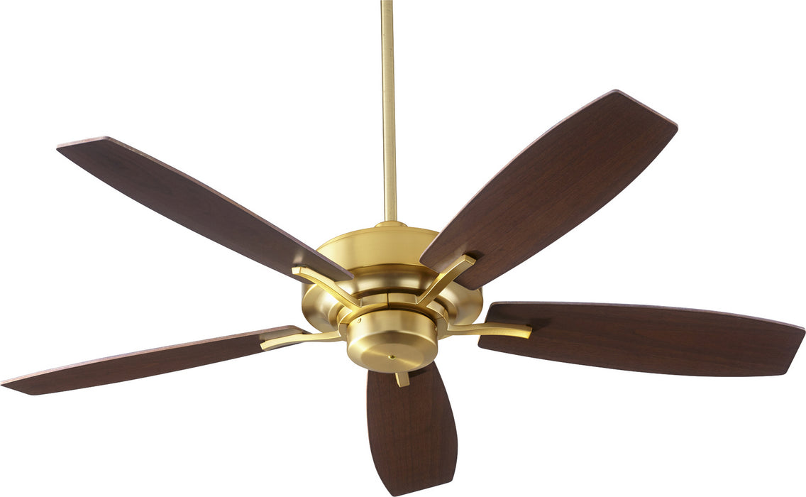 Quorum 64525-80 52" Ceiling Fan, Aged Brass