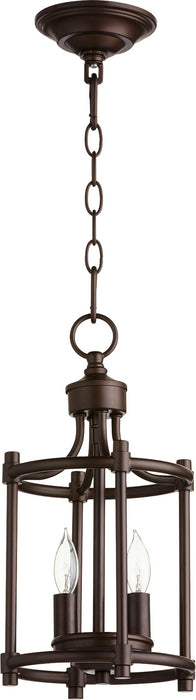 Quorum 6822-2-86 Two Light Entry Pendant, Oiled Bronze
