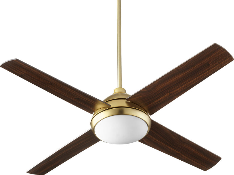 Quorum 68524-80 52"Ceiling Fan, Aged Brass