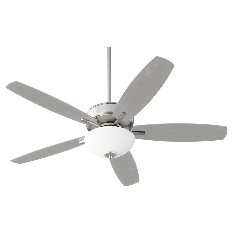 Quorum 70525-65 52" Ceiling Fan, Satin Nickel