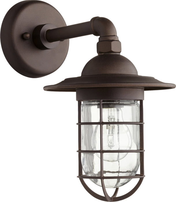 Quorum 7082-86 One Light Wall Mount, Oiled Bronze