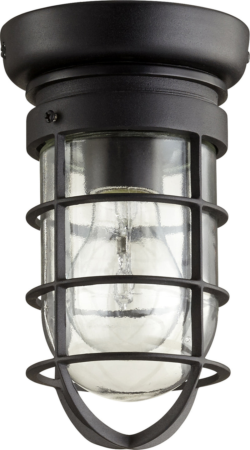Quorum 7282-69 One Light Ceiling Mount, Textured Black