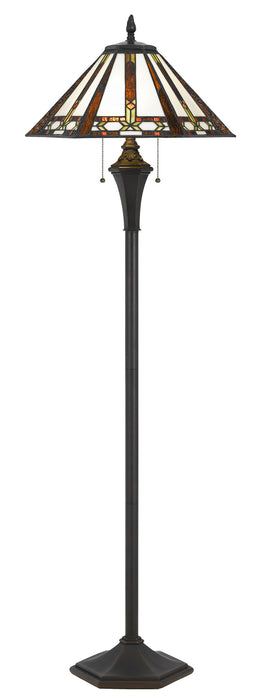 Cal Lighting BO-2717FL Two Light Floor Lamp, Tiffany