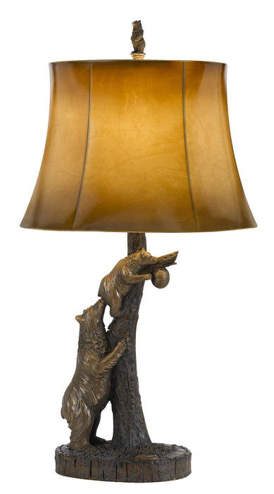 Cal Lighting BO-2731TB One Light Table Lamp, Antique Bronze