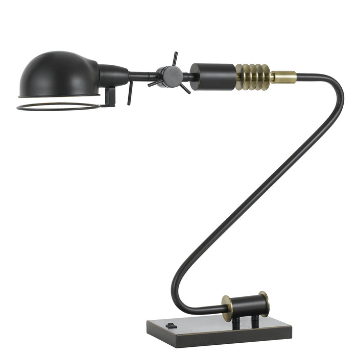 Cal Lighting BO-2734DK One Light Desk Lamp, Dark Bronze