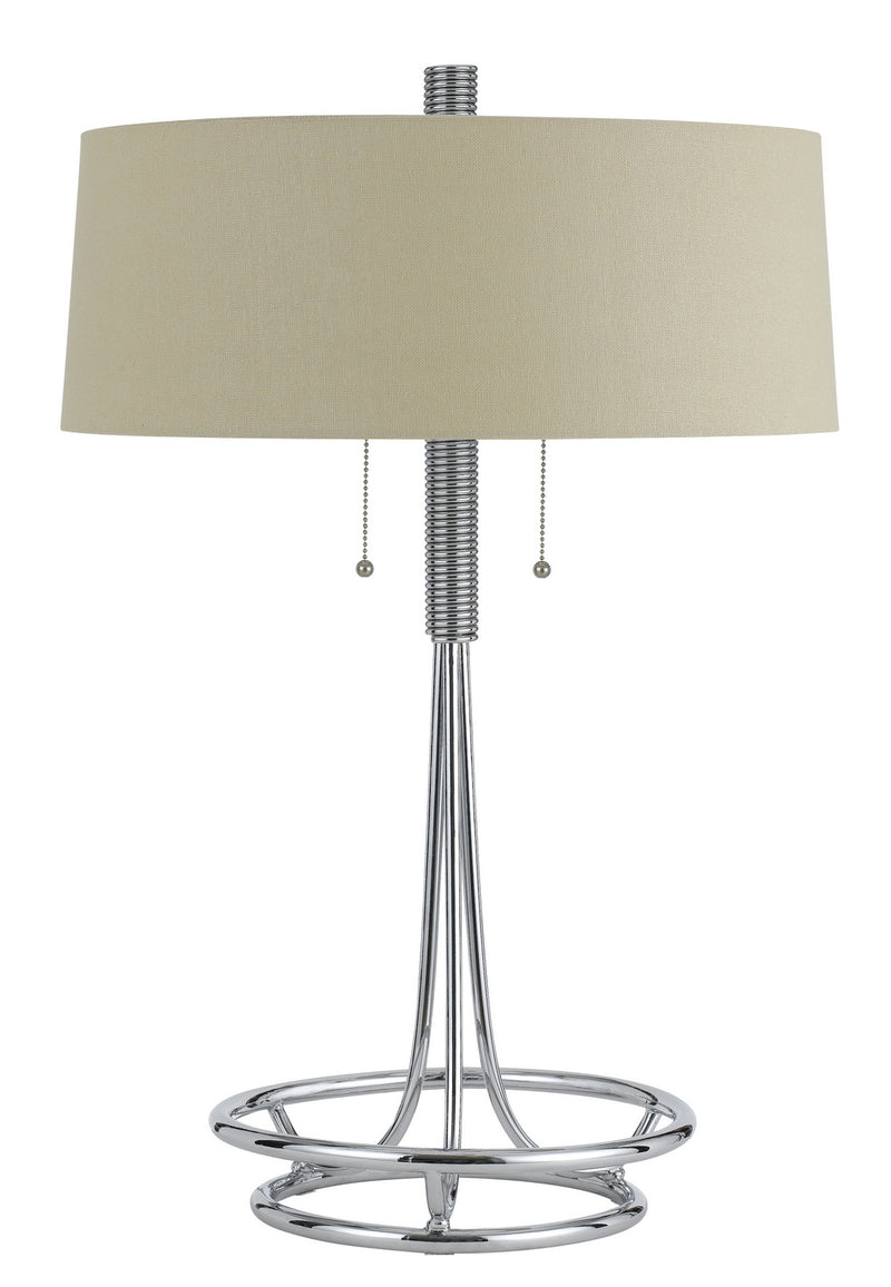 Cal Lighting BO-2744TB Two Light Table Lamp, Chrome