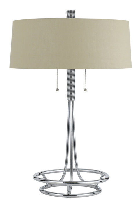 Cal Lighting BO-2744TB Two Light Table Lamp, Chrome