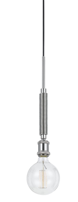 Cal Lighting FX-3652-1 One Light Chandelier, Brushed Steel
