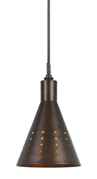 Cal Lighting UP-1011/6-RU One Light Pendant, Oil Rubbed Bronze