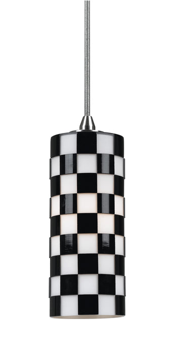 Cal Lighting UP-1018/6-BS One Light Pendant, Brushed Steel