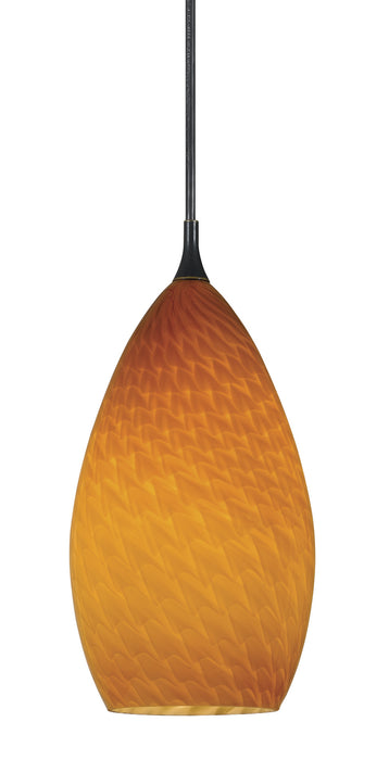 Cal Lighting UP-1026/6-DB One Light Pendant, Brushed Steel