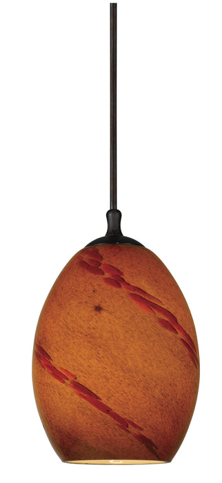 Cal Lighting UP-1037/6-RU One Light Pendant, Rust