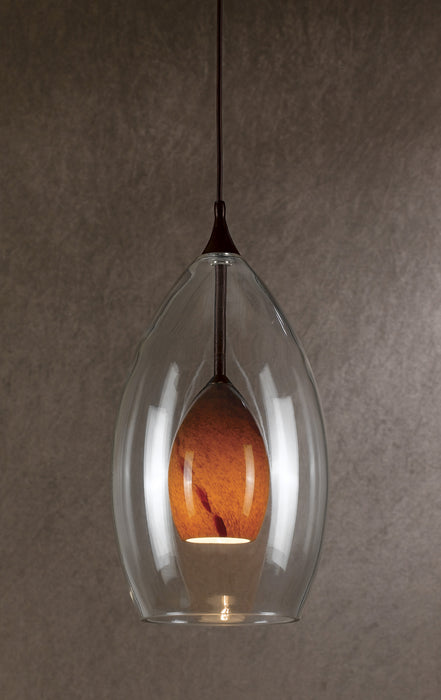 Cal Lighting UP-1048/6-RU One Light Pendant, Brushed Steel