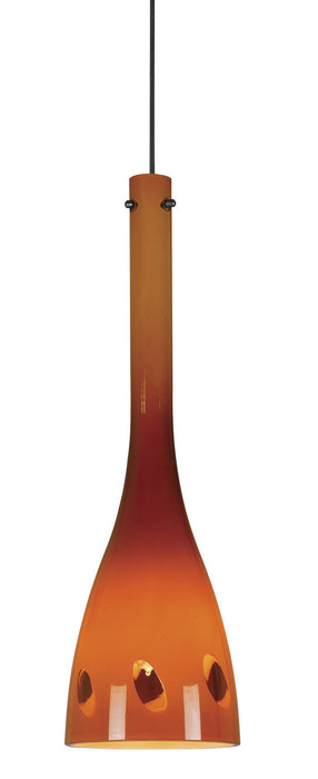 Cal Lighting UP-1055/6-DB One Light Pendant, Brushed Steel