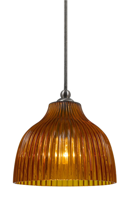 Cal Lighting UP-1070/6-BS One Light Pendant, Brushed Steel