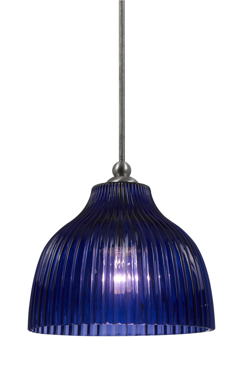 Cal Lighting UP-1072/6-BS One Light Pendant, Brushed Steel