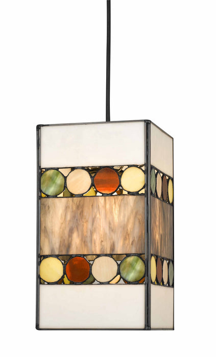 Cal Lighting UP-1090/6-BK One Light Pendant, Brushed Steel