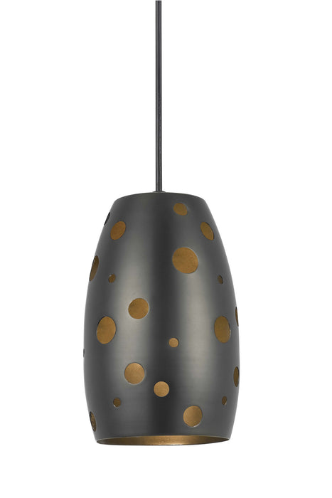 Cal Lighting UP-1102/6-ORB One Light Pendant, Brushed Steel