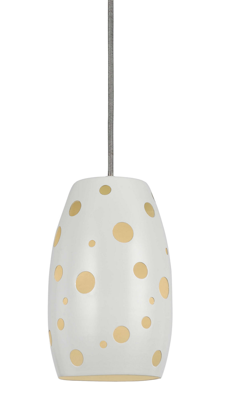 Cal Lighting UP-1102/6-WH One Light Pendant, Oil Rubbed Bronze