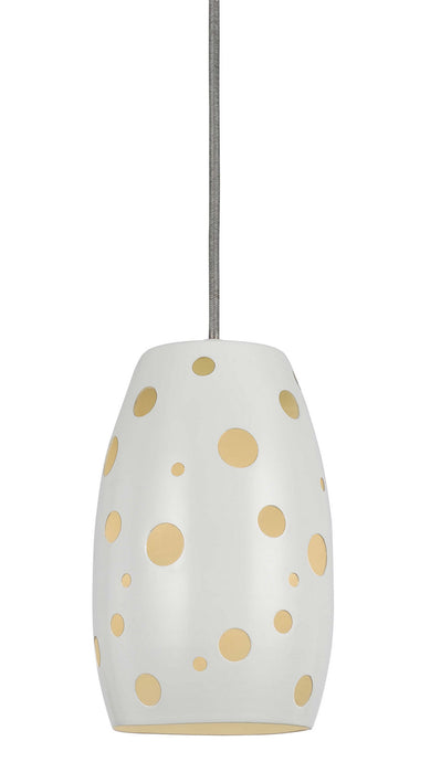 Cal Lighting UP-1102/6-WH One Light Pendant, Oil Rubbed Bronze