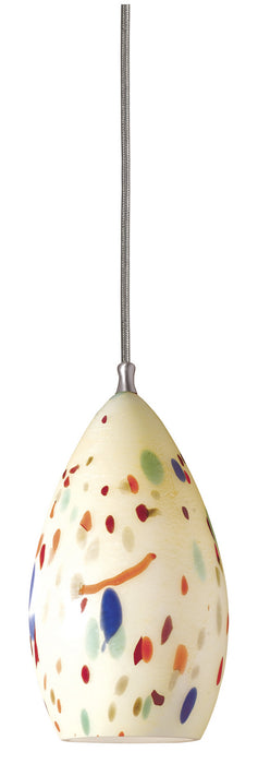 Cal Lighting UP-940/6-BS One Light Pendant, Brushed Steel