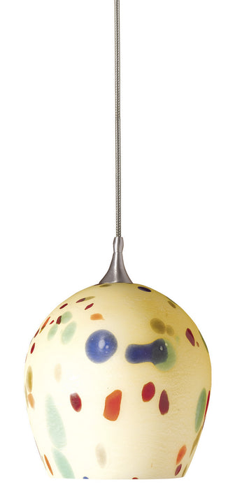 Cal Lighting UP-963/6-BS One Light Pendant, Brushed Steel