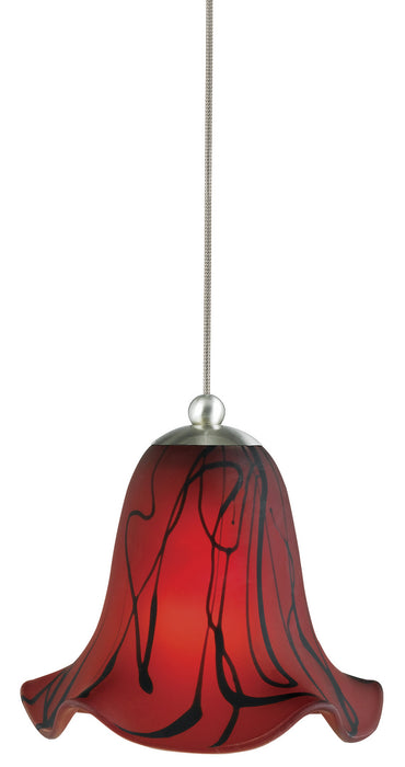 Cal Lighting UP-972/6-BS One Light Pendant, Brushed Steel