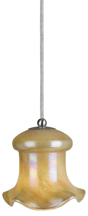 Cal Lighting UP-978/6-BS One Light Pendant, Brushed Steel